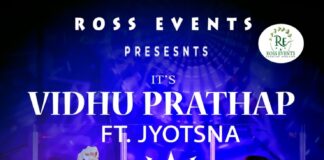 “ITS VIDHU PARATAP Featuring JYOTSANA” അരങ്ങുണരാൻ ഇനി മണിക്കൂറുകൾ മാത്രം