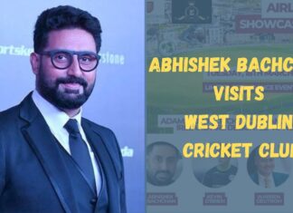 BOLLYWOOD STAR ABHISHEK BACHCHAN VISITS WEST DUBLIN CRICKET CLUB