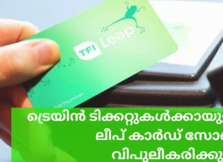 ഡബ്ലിനിൽ നിന്ന് 50 കിലോമീറ്റർ ചുറ്റളവിലുള്ള ട്രെയിൻ യാത്രക്കാർക്ക് അടുത്ത ആഴ്ച മുതൽ ലീപ് കാർഡുകൾ ഉപയോഗിക്കാം