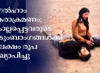 പഗൽഹാം ഭീകരാക്രമണം; കൊല്ലപ്പെട്ടവരുടെ കുടുംബാംഗങ്ങൾക്ക് പത്തുലക്ഷം രൂപ ധനസഹായം പ്രഖ്യാപിച്ചു
