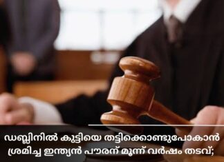 ഡബ്ലിനിൽ കുട്ടിയെ തട്ടിക്കൊണ്ടുപോകാൻ ശ്രമിച്ച ഇന്ത്യൻ പൗരന് മൂന്ന് വർഷം തടവ്; 10 വർഷത്തെ വിലക്ക്