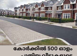 കോർക്കിൽ 500 ഓളം പുതിയ വീടുകളുടെ നിർമ്മാണ പദ്ധതികൾ നിർത്തിവച്ചു