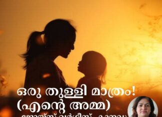 ഒരു തുള്ളി മാത്രം ! (എന്റെ അമ്മ)