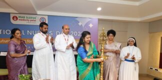 മാർ സ്ലീവാ മെഡിസിറ്റിയിൽ അന്താരാഷ്ട്രാ നഴ്സസ് ദിനാചരണം നടത്തി