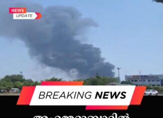വൻ ദുരന്തം; അഹമ്മദാബാദിൽ യാത്രവിമാനം തകർന്നു വീണു, 242 യാത്രക്കാരുണ്ടെന്ന് പ്രാഥമിക വിവരം