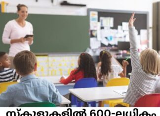 സ്കൂളുകളിൽ 600-ലധികം അധ്യാപക തസ്തികകൾ ഒഴിഞ്ഞുകിടക്കുന്നു