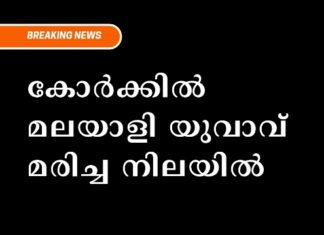 കോർക്കിൽ മലയാളി യുവാവ് മരിച്ച നിലയിൽ
