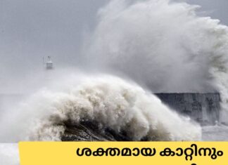 ശക്തമായ കാറ്റിനും വെള്ളപ്പൊക്കത്തിനും സാധ്യത; നാല് കൗണ്ടികളിൽ മുന്നറിയിപ്പ്
