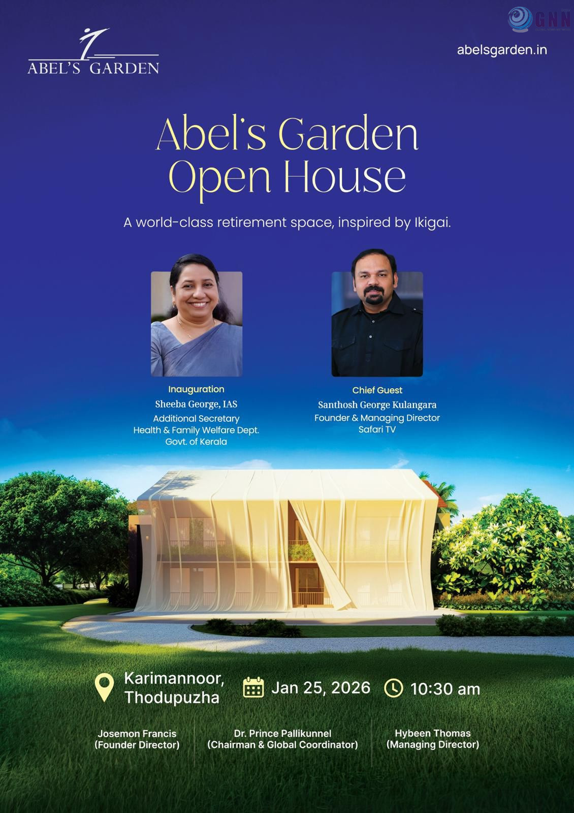 Abel’s Garden Open House; ഉദ്ഘാടനം ജനുവരി 25ന്