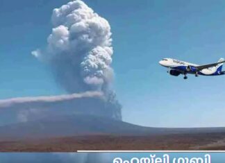 ഹെയ്ലി ഗുബ്ബി അഗ്നിപര്വ്വത സ്ഫോടനം: നിരവധി യുഎഇ-ഇന്ത്യ വിമാന സർവീസുകൾ റദ്ദാക്കി