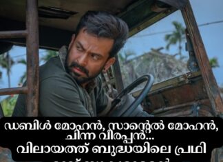 ഡബിൾ മോഹൻ, സാൻ്റെൽ മോഹൻ, ചിന്ന വീരപ്പൻ… വിലായത്ത് ബുദ്ധയിലെ പ്രഥി രാജ് സുകുമാരൻ്റെ കഥാപാത്രങ്ങൾ; വിലായത്ത് ബുദ്ധ ഒഫീഷ്യൽ ട്രയിലർ എത്തി