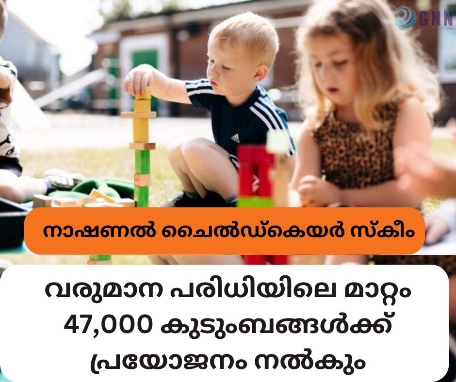 നാഷണൽ ചൈൽഡ്കെയർ സ്കീം: വരുമാന പരിധിയിലെ മാറ്റം 47,000 കുടുംബങ്ങൾക്ക് പ്രയോജനം നൽകും