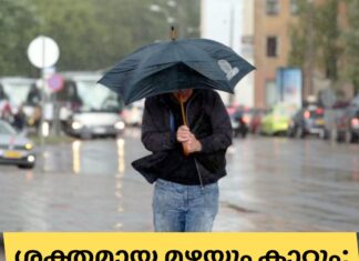 ശക്തമായ മഴയും കാറ്റും; ഏഴ് കൗണ്ടികളിൽ യെല്ലോ അലേർട്ട്