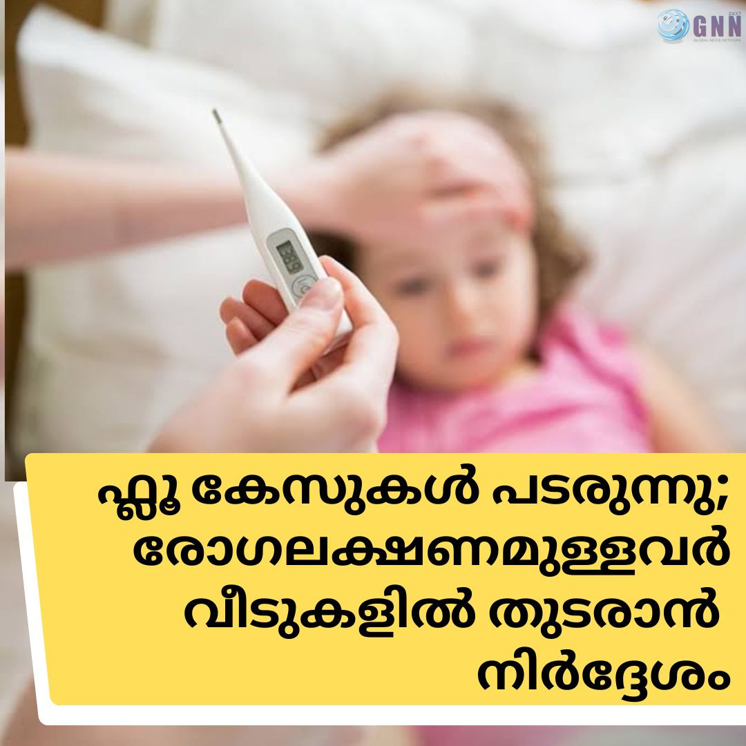 ഫ്ലൂ കേസുകൾ പടരുന്നു; രോഗലക്ഷണമുള്ളവർ വീടുകളിൽ തുടരാൻ നിർദ്ദേശം