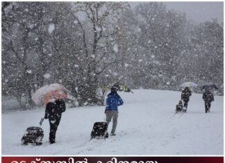 ടെക്സസിൽ കഠിനമായ മഞ്ഞുവീഴ്ച; കുളത്തിൽ വീണ് മൂന്ന് സഹോദരങ്ങൾ മരിച്ചു