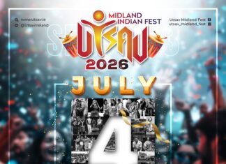 മിഡ്ലാൻഡ് ഇന്ത്യൻ ഫെസ്റ്റ്, “UTSAV 2026” ജൂലൈ 4ന്