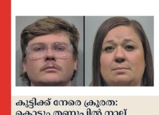 കുട്ടിക്ക് നേരെ ക്രൂരത: കൊടും തണുപ്പിൽ നാല് വയസ്സുകാരിയെ അടിവസ്ത്രം മാത്രം ധരിപ്പിച്ച് പുറത്തുനിർത്തി