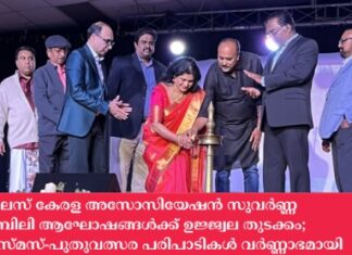 ഡാലസ് കേരള അസോസിയേഷൻ സുവർണ്ണ ജൂബിലി ആഘോഷങ്ങൾക്ക് ഉജ്ജ്വല തുടക്കം; ക്രിസ്മസ്-പുതുവത്സര പരിപാടികൾ വർണ്ണാഭമായി
