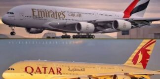 Etihad, ഖത്തർ എയർവേയ്സ്, എമിറേറ്റ്സ് വിമാനങ്ങൾ ഡബ്ലിനിൽ തിരിച്ചിറക്കി