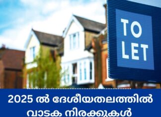 2025ൽ ദേശീയതലത്തിൽ വാടക നിരക്കുകൾ 4.4% വർദ്ധിച്ചു