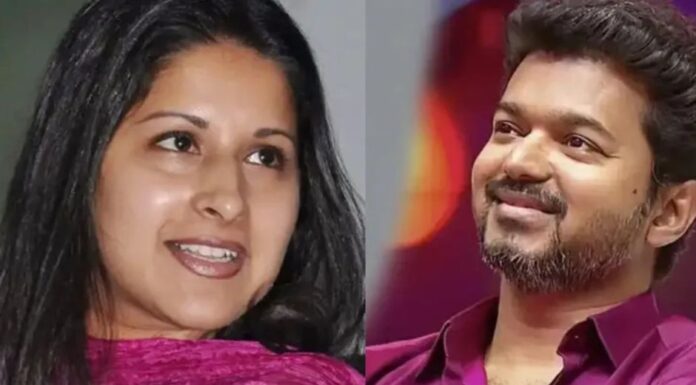 മറ്റൊരു നടിയുമായി നടൻ വിജയ്ക്ക് ബന്ധം, വിവാഹ മോഷണം ആവശ്യപ്പെട്ട് ഭാര്യ സംഗീത