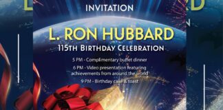 You’re Invited to Celebrate the 115th Birthday of L. Ron Hubbard!