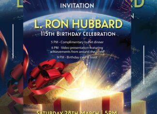 You’re Invited to Celebrate the 115th Birthday of L. Ron Hubbard!