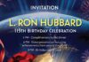 You’re Invited to Celebrate the 115th Birthday of L. Ron Hubbard!