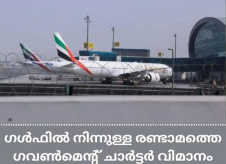 ഗൾഫിൽ നിന്നുള്ള രണ്ടാമത്തെ ഗവൺമെന്റ് ചാർട്ടർ വിമാനം ഇന്ന് ഡബ്ലിനിൽ എത്തും