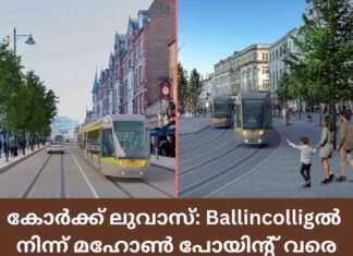 കോർക്ക് ലുവാസ്: Ballincolligൽ നിന്ന് മഹോൺ പോയിന്റ് വരെ സർവീസ് നടത്തും