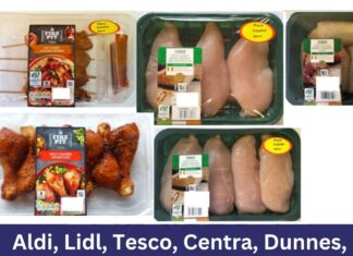 Aldi, Lidl, Tesco, Centra, Dunnes, Supervalu സ്റ്റോറുകളിൽ നിന്ന് ഡസൻ കണക്കിന് ചിക്കൻ ഉൽപ്പന്നങ്ങൾ തിരിച്ചുവിളിച്ചു