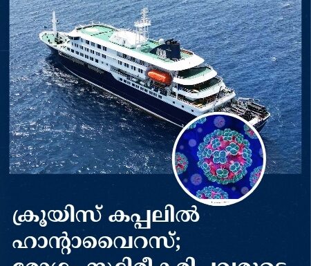 ക്രൂയിസ് കപ്പലിൽ ഹാൻ്റാവൈറസ്; രോഗം സ്ഥിരീകരിച്ചവരുടെ എണ്ണം രണ്ടായി