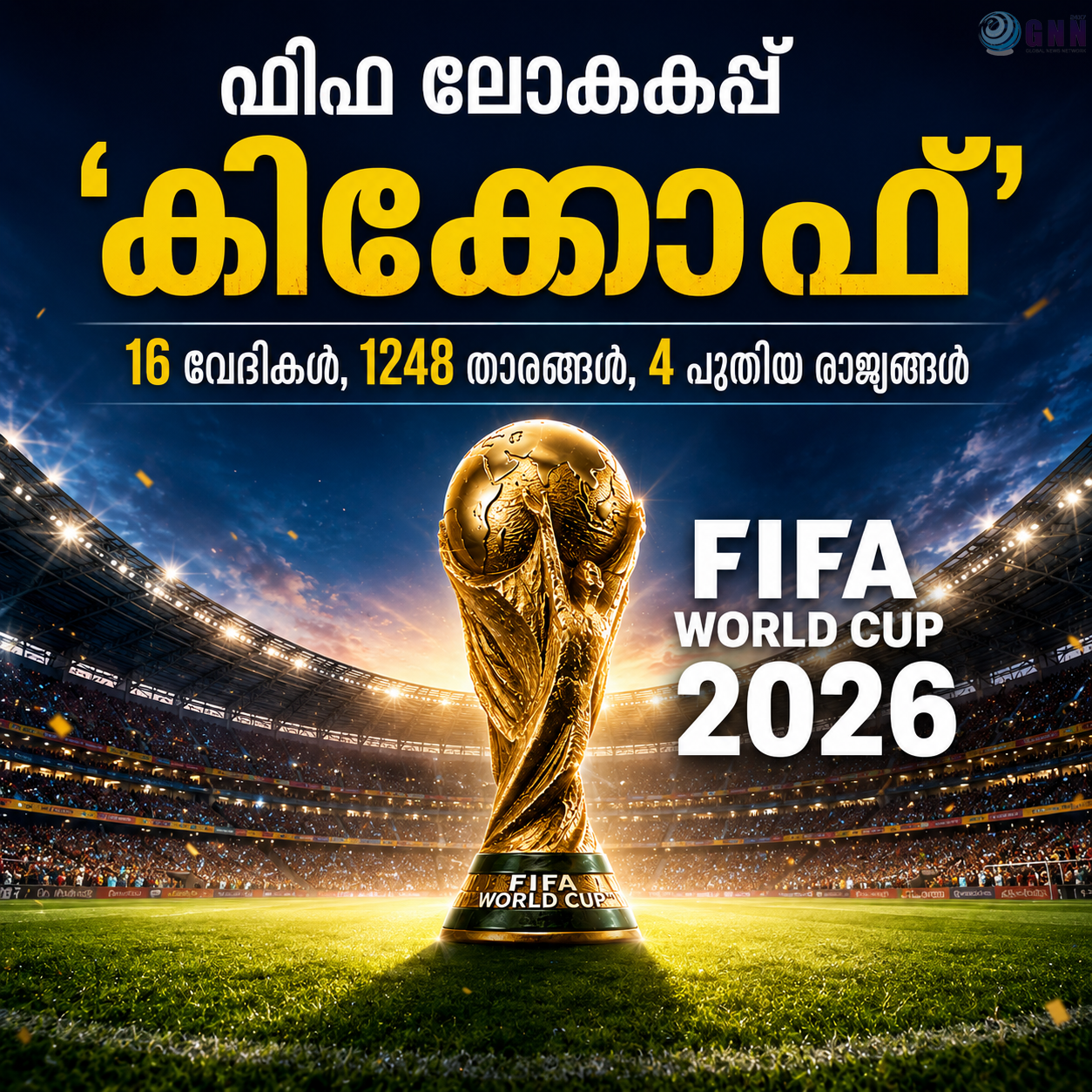 ഫിഫ ലോകകപ്പ് ‘കിക്കോഫ്’: 16 വേദികൾ, 1248 താരങ്ങൾ, 4 പുതിയ രാജ്യങ്ങൾ