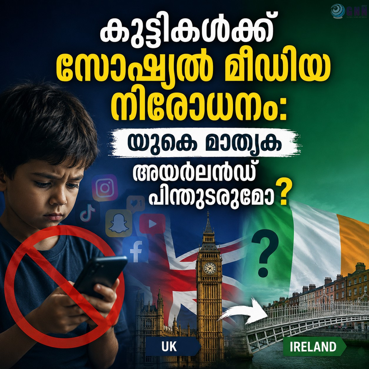 കുട്ടികൾക്ക് സോഷ്യൽ മീഡിയ നിരോധനം: യുകെ മാതൃക അയർലണ്ട് പിന്തുടരുമോ?