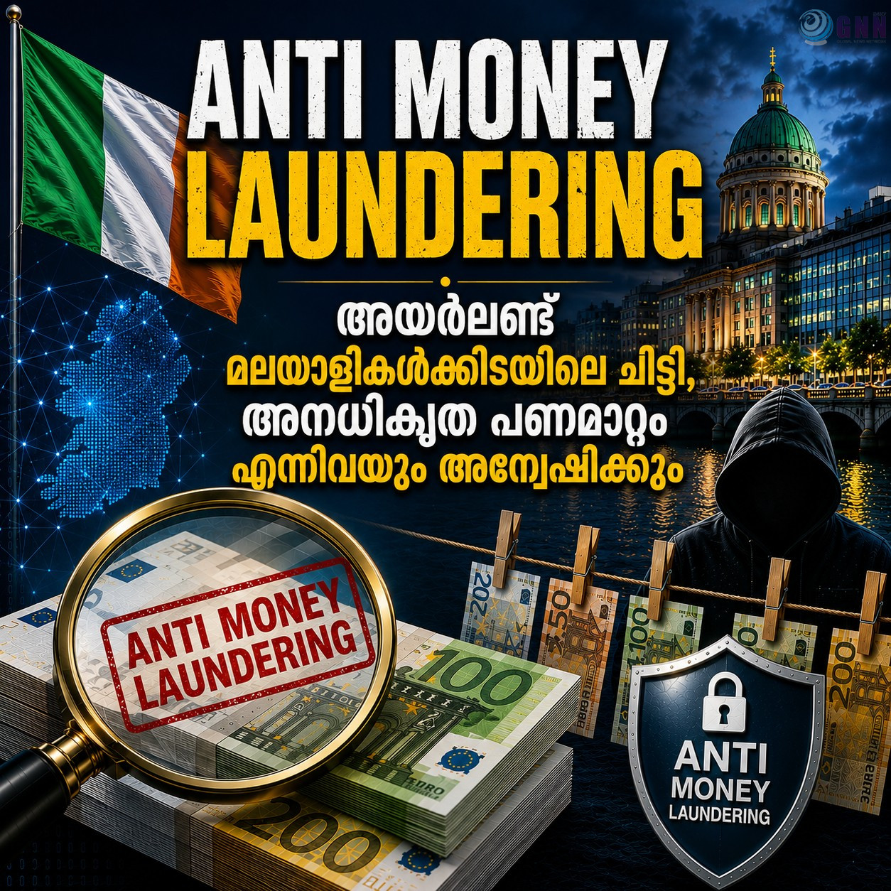 ആന്റി മണി ലോണ്ടറിങ്: അയർലണ്ട് മലയാളികൾക്കിടയിലെ ചിട്ടി, അനധികൃത പണമാറ്റം എന്നിവ അന്വേഷണങ്ങൾക്ക് വഴിവെക്കാം