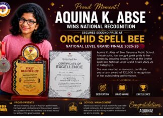 Aquina K. Abse Wins National Spell Bee Second Prize, Brings Pride to School and Community