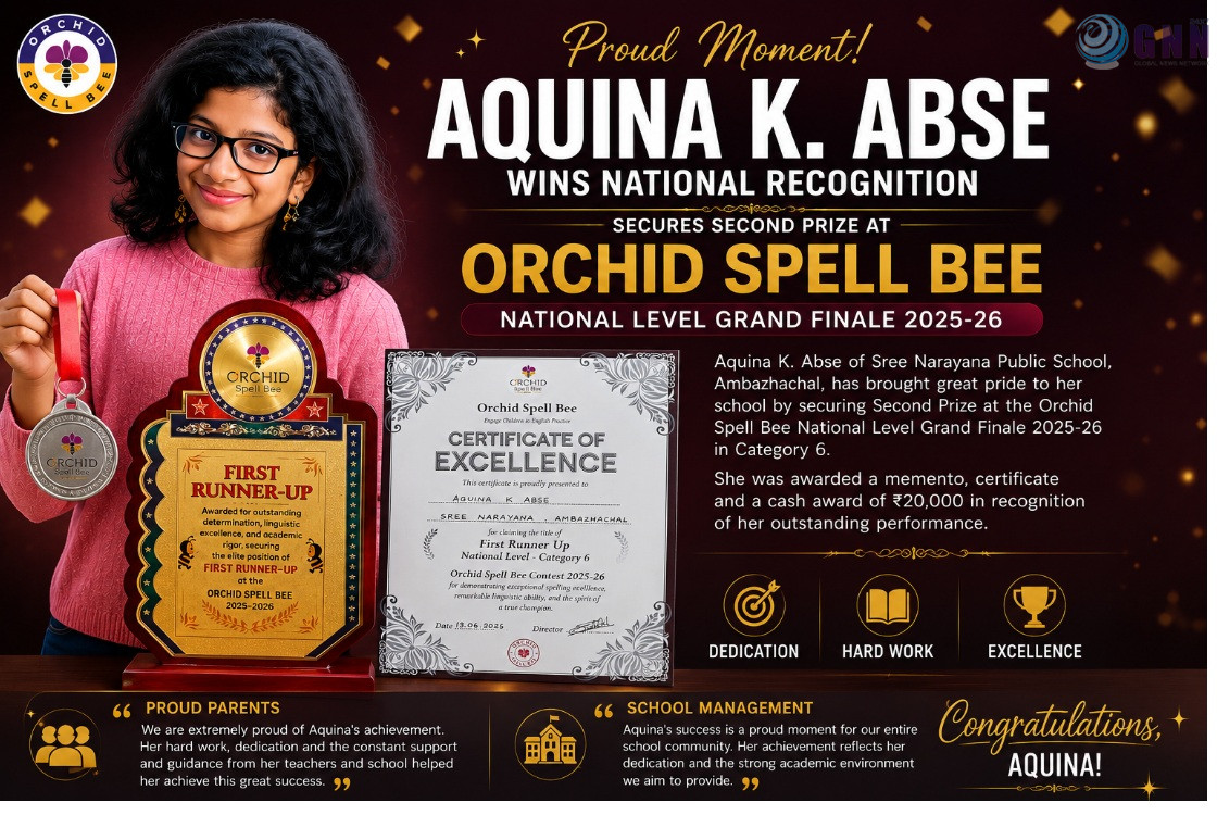 Aquina K. Abse Wins National Spell Bee Second Prize, Brings Pride to School and Community