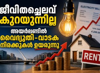 ജീവിതച്ചെലവ് കുറയുന്നില്ല; അയർലണ്ടിൽ വൈദ്യുതി-വാടക നിരക്കുകൾ ഉയരുന്നു