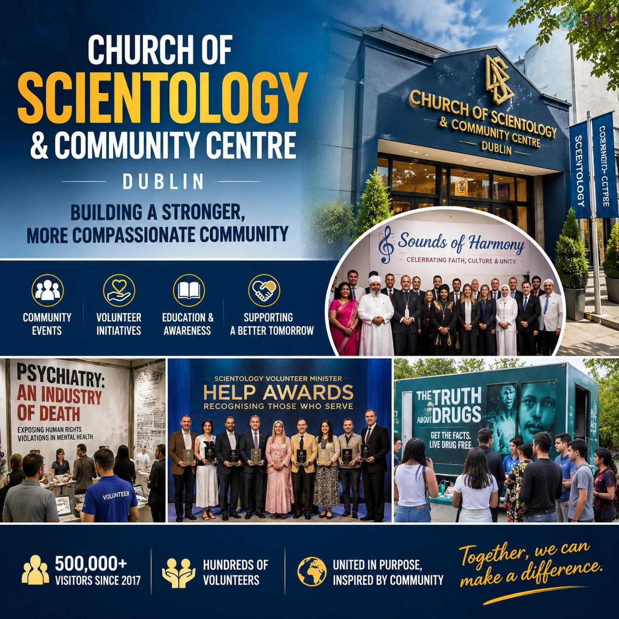 Church of Scientology Community Centre highlights Dublin outreach and community initiatives