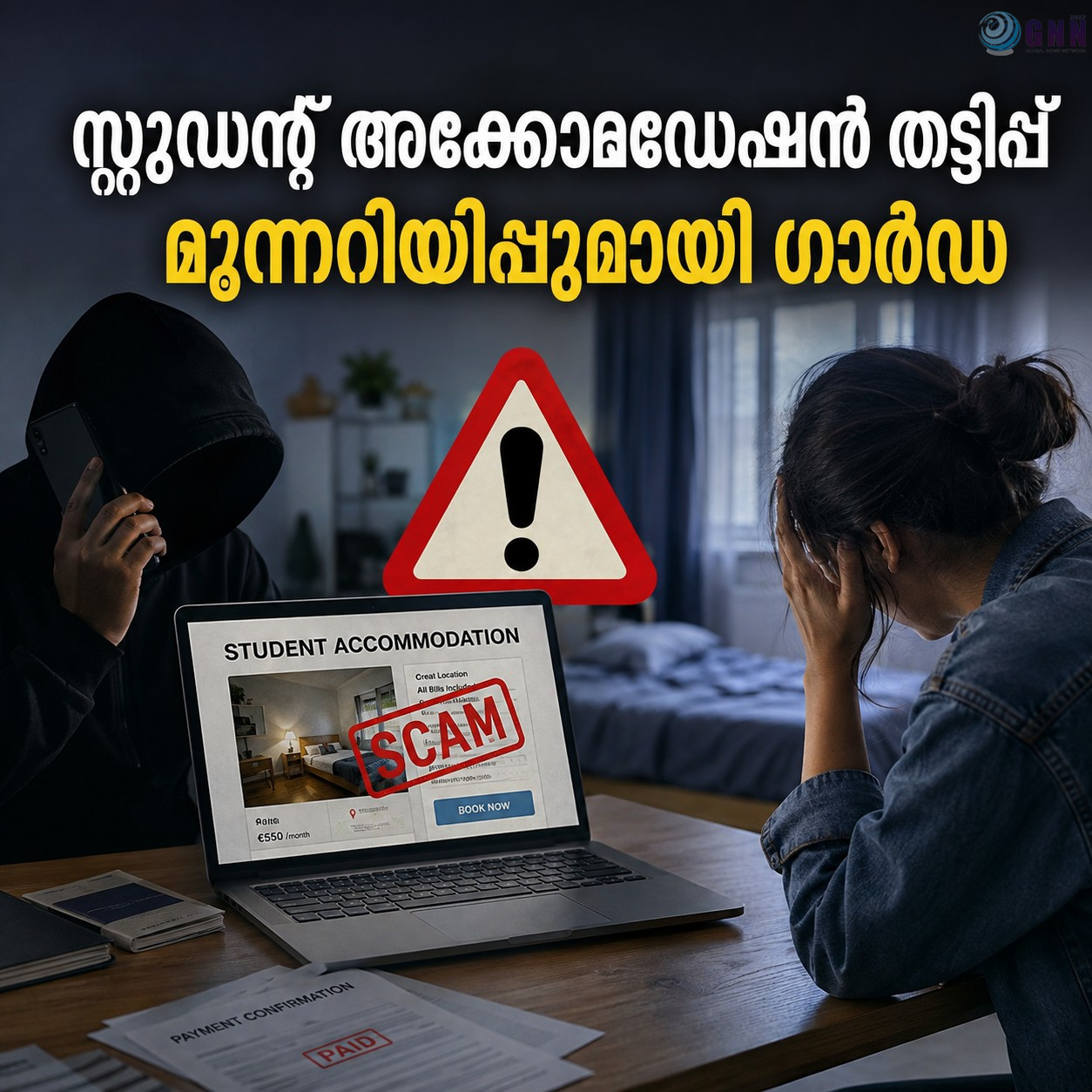 സ്റ്റുഡന്റ് അക്കോമഡേഷൻ തട്ടിപ്പ്: മുന്നറിയിപ്പുമായി ഗാർഡ