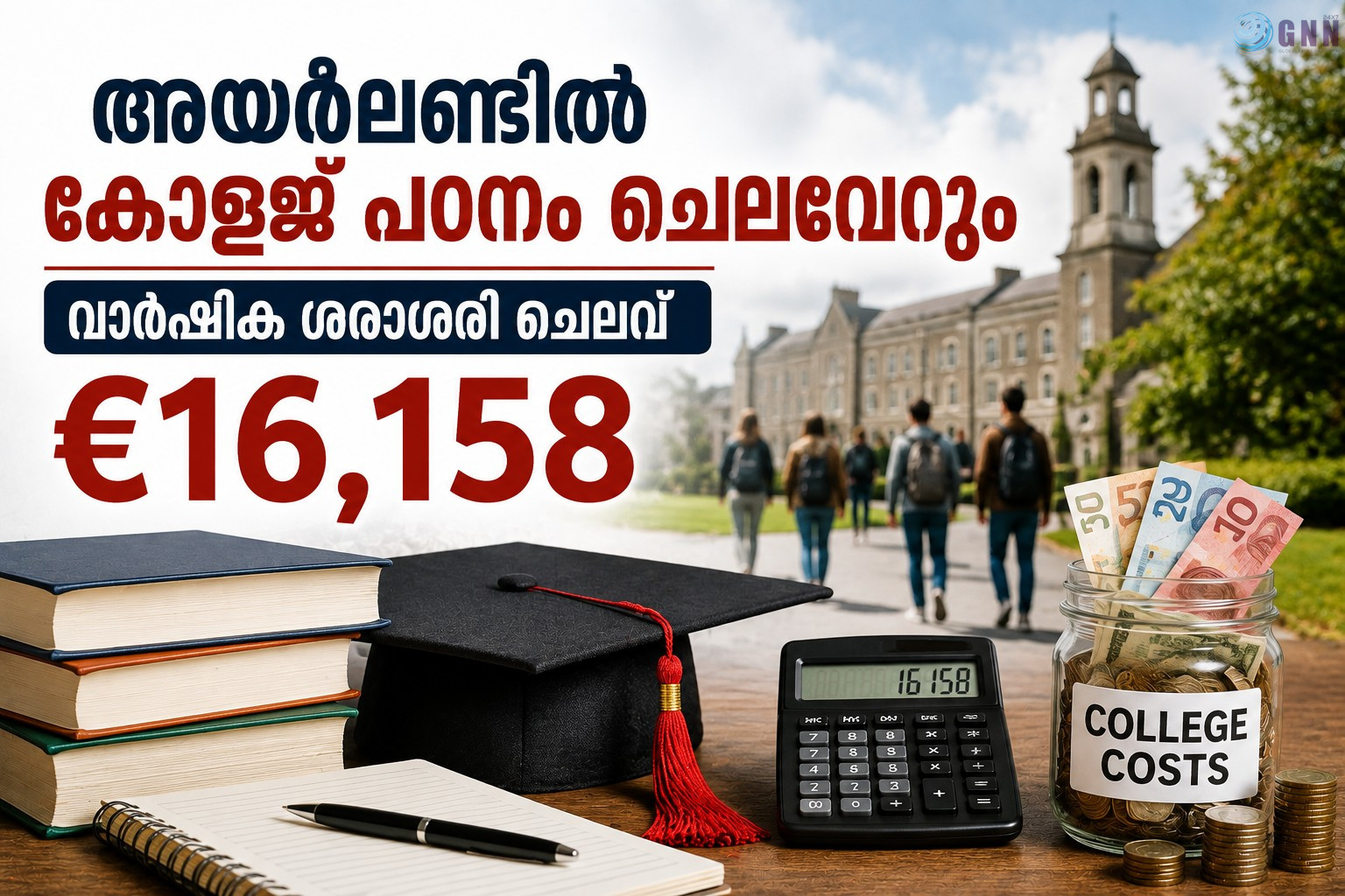 അയർലണ്ടിൽ കോളേജ് പഠനം ചെലവേറും; വാർഷിക ശരാശരി ചെലവ് €16,158