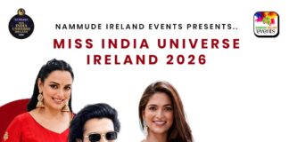 “മിസ് ഇന്ത്യ യൂണിവേഴ്സ് അയർലണ്ട് 2026” വേദിയൊരുങ്ങി; കിരീടപ്പോരാട്ടത്തിന് ഇനി 6 നാൾ
