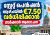 സ്റ്റേറ്റ് പെൻഷൻ ആഴ്ചയിൽ €7.50 വർധിപ്പിക്കാൻ സർക്കാർ ആലോചന