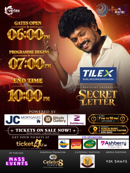 ഡബ്ലിനിൽ വിസ്മയം തീർക്കാൻ മെന്റലിസ്റ്റ് അനന്തുവിന്റെ ‘സീക്രട്ട് ലെറ്റർ’
