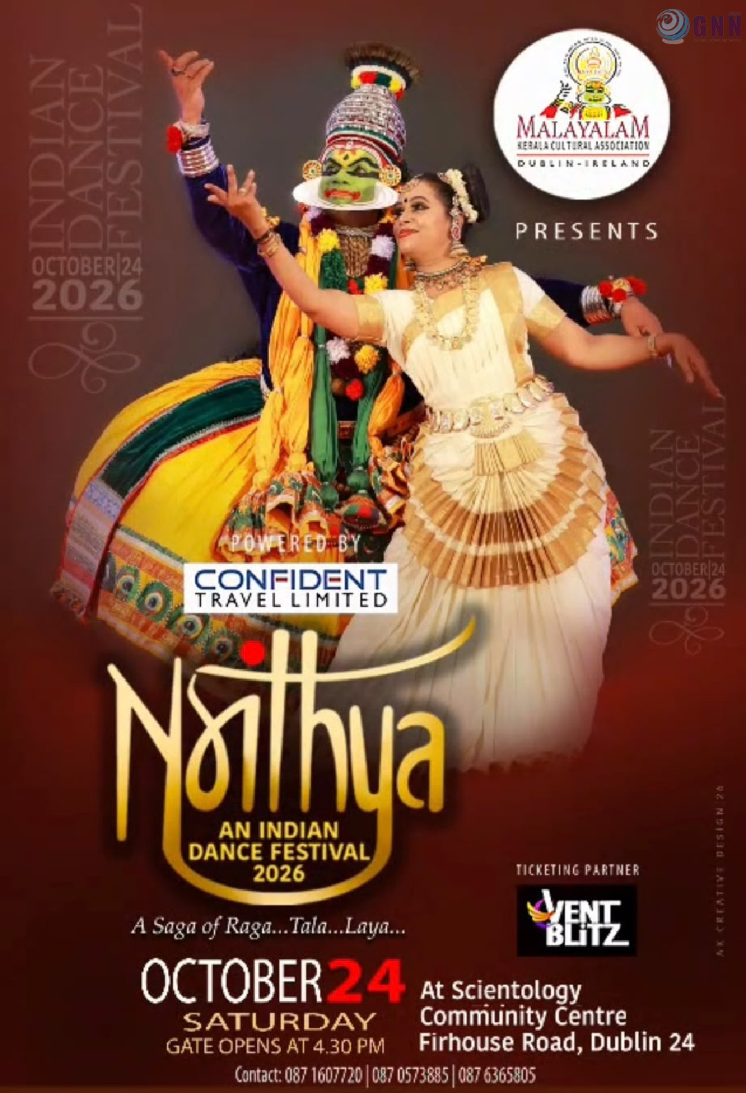 ഡബ്ലിനിൽ ഇന്ത്യൻ നൃത്തത്തിന്റെ വർണവിരുന്ന്; ‘Nrithya 2026’ ഒക്ടോബർ 24ന്