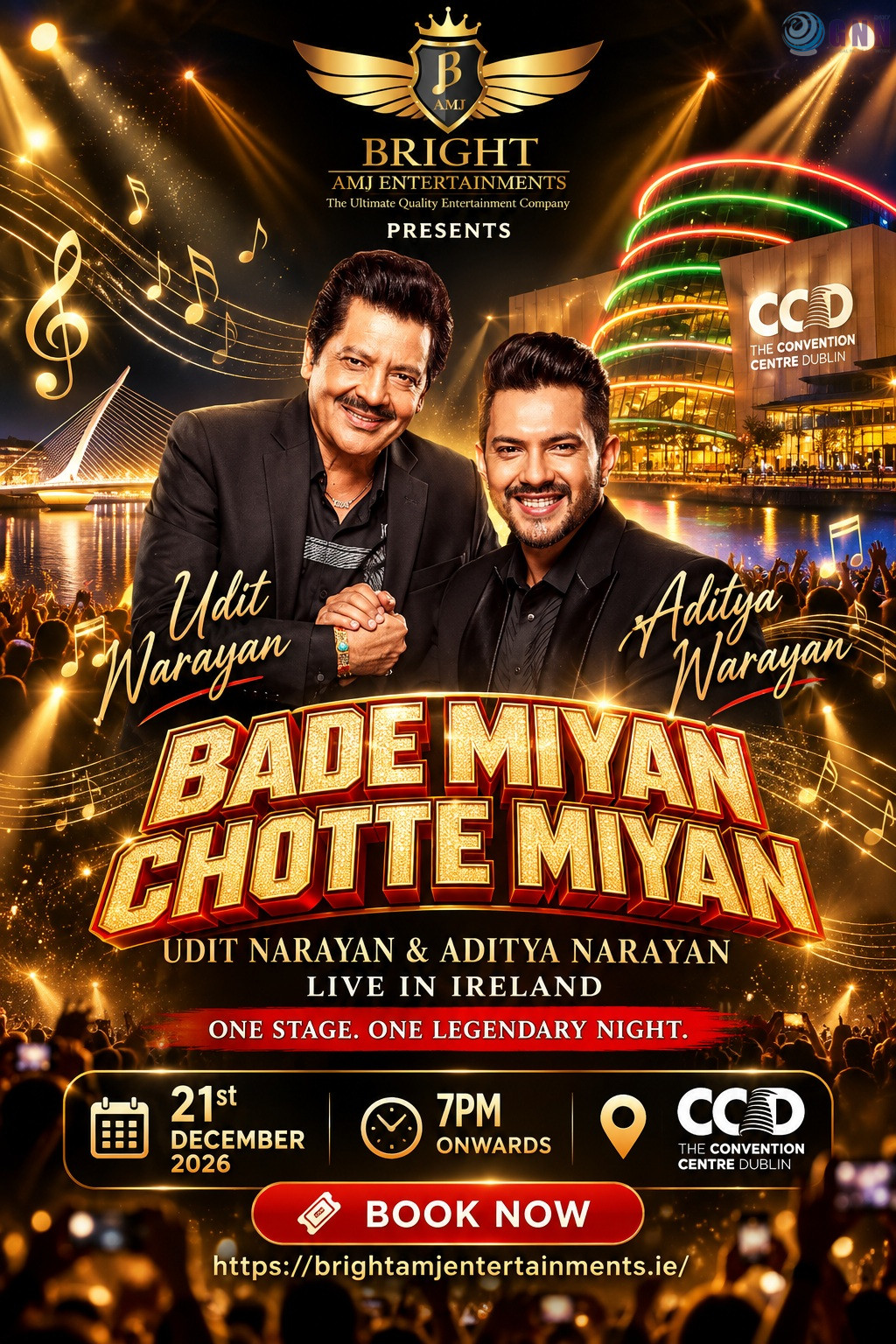 Udit Narayan Invites Music Lovers to His First-Ever Live Concert in Ireland