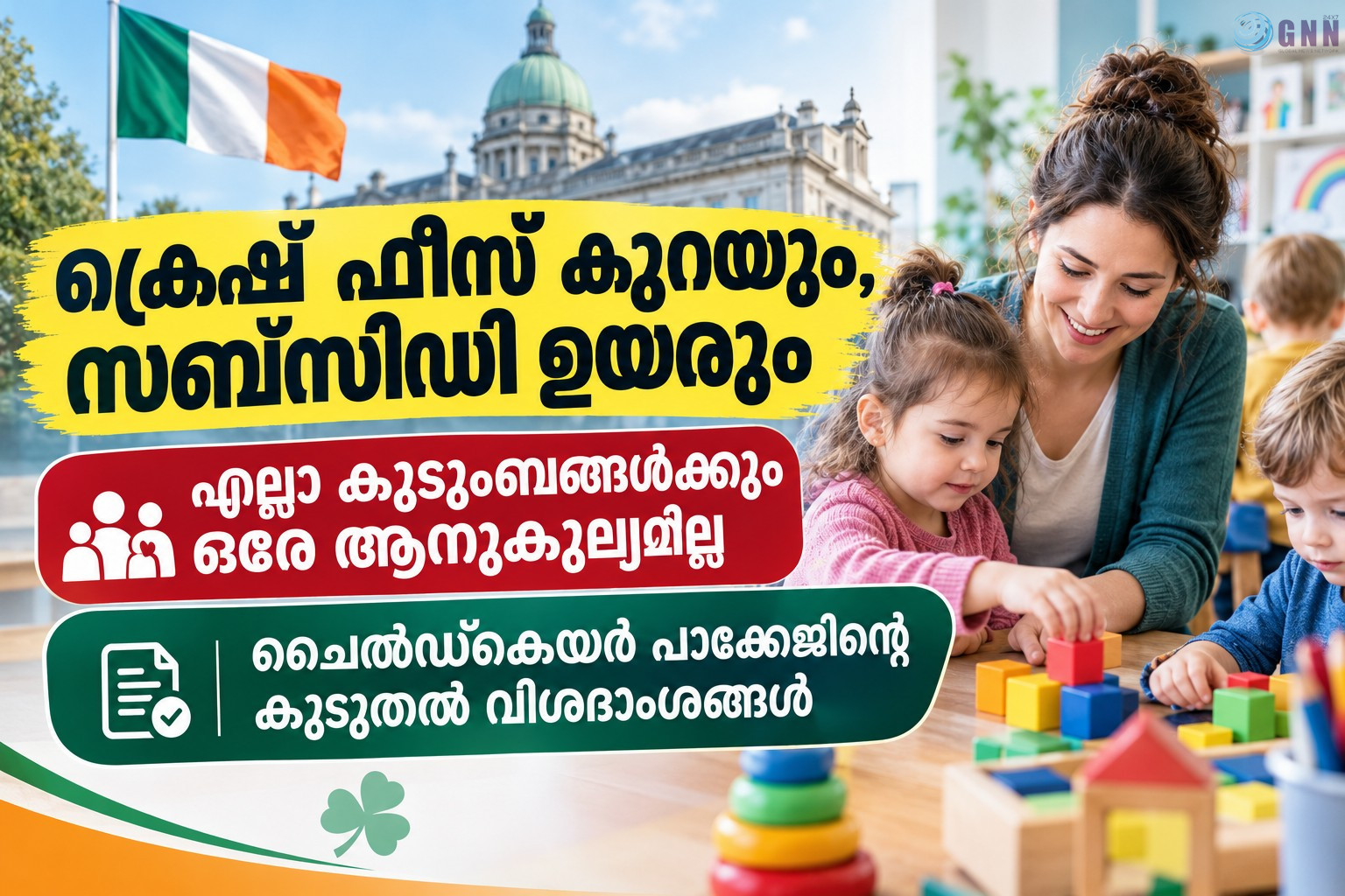 ക്രെഷ് ഫീസ് കുറയും, സബ്സിഡി ഉയരും; എല്ലാ കുടുംബങ്ങൾക്കും ഒരേ ആനുകൂല്യമില്ല; ചൈൽഡ്കെയർ പാക്കേജിന്റെ കൂടുതൽ വിശദാംശങ്ങൾ