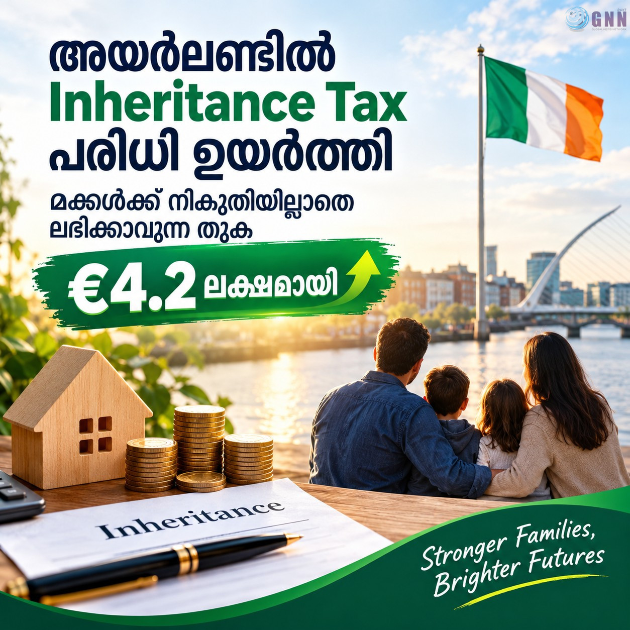 അയർലണ്ടിൽ ഇൻഹറിറ്റൻസ് ടാക്സ് പരിധി ഉയർത്തി: മക്കൾക്ക് നികുതിയില്ലാതെ ലഭിക്കാവുന്ന തുക €4.2 ലക്ഷമായി