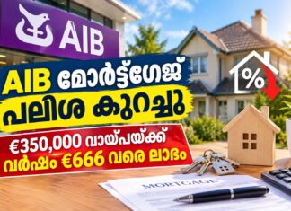 AIB മോർട്ട്ഗേജ് പലിശ കുറച്ചു; €350,000 വായ്പയ്ക്ക് വർഷം €666 വരെ ലാഭം