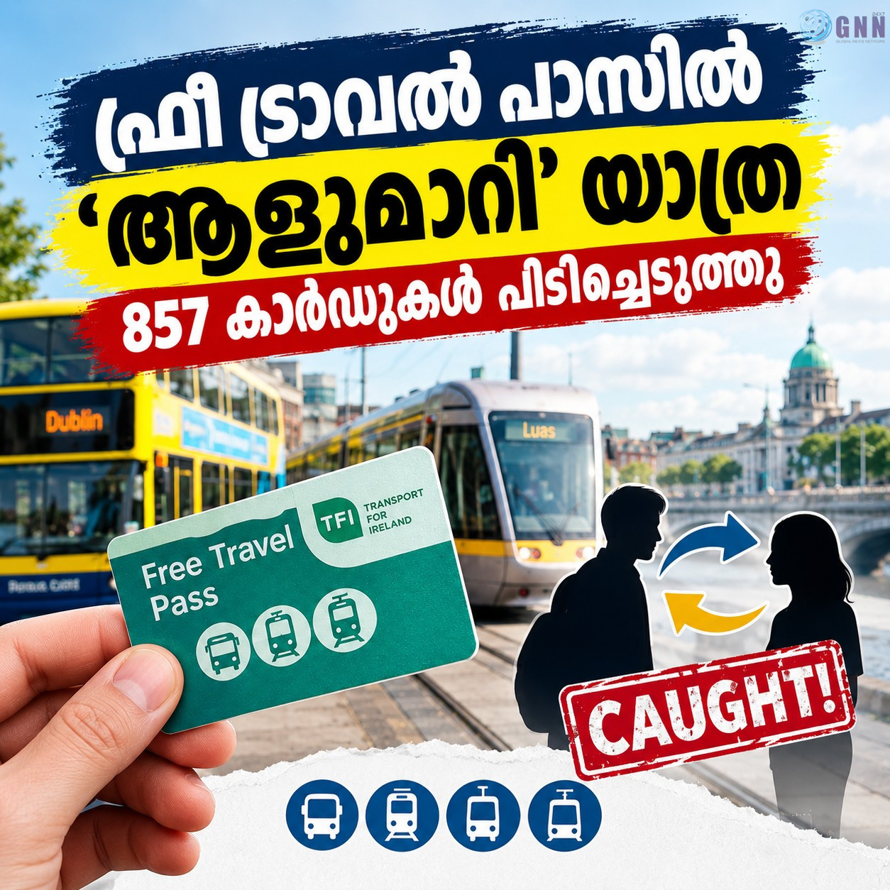 ഫ്രീ ട്രാവൽ പാസിൽ ‘ആളുമാറി’ യാത്ര; 857 കാർഡുകൾ പിടിച്ചെടുത്തു